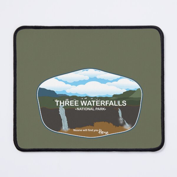 Item preview, Three Waterfalls National Park Patch designed and sold by Wenby-Weaselbee.