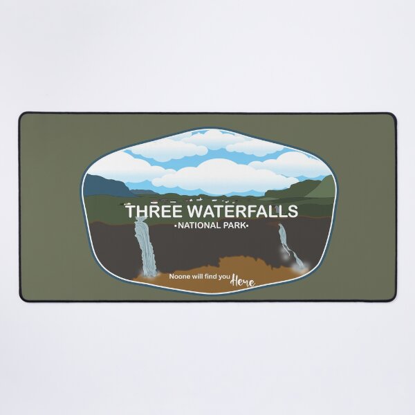 Item preview, Three Waterfalls National Park Patch designed and sold by Wenby-Weaselbee.
