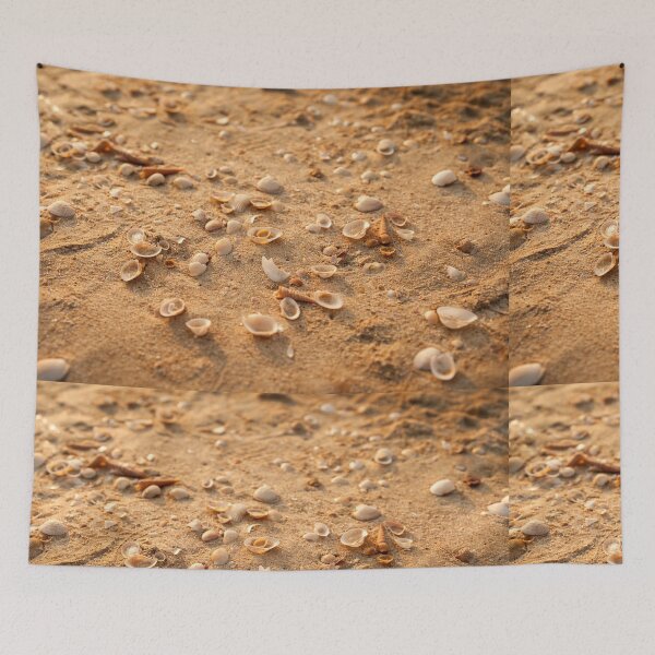 Item preview, Seashell Scatter in Golden Sand designed and sold by druidwolfart.