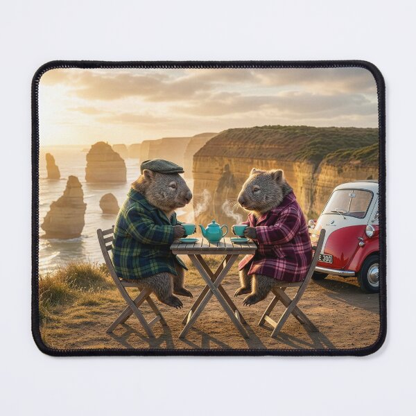 Item preview, Wombats Have Tea on the Australian Coast designed and sold by Tridentulus.