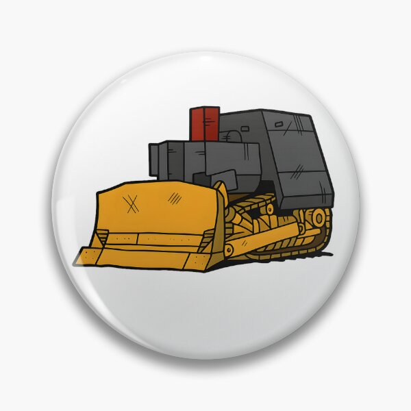 Item preview, Bulldozer Heavy Equipment Illustration designed and sold by haitrieuic96.