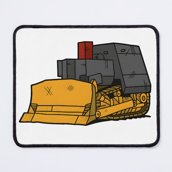 Item preview, Bulldozer Heavy Equipment Illustration designed and sold by haitrieuic96.
