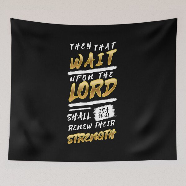 Item preview, Isaiah 40:31 Brush Lettering Bible Verse Typography (KJV) designed and sold by Clothed in Scripture.