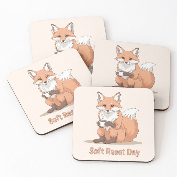 Item preview, Pastel Fox Soft Reset Day Relaxing Meme Art designed and sold by Moon's Arts.