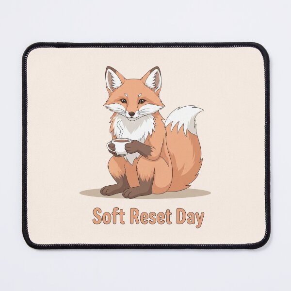 Item preview, Pastel Fox Soft Reset Day Relaxing Meme Art designed and sold by Moon's Arts.