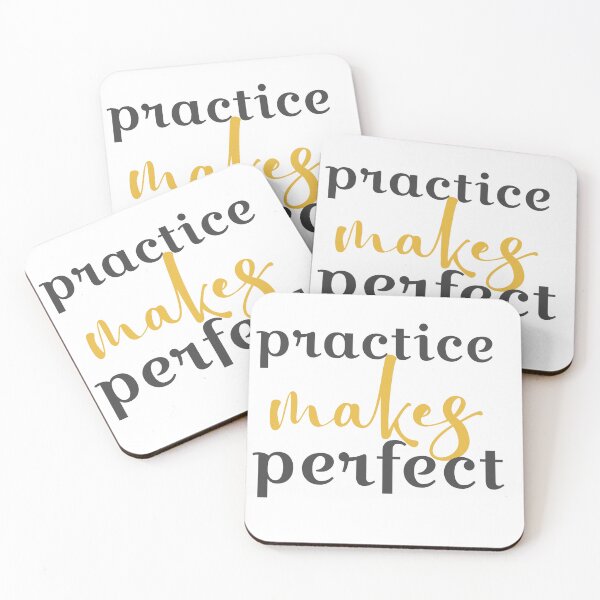 Item preview, Practice Makes Perfect – Consistency Motivation Quote | hspcreations designed and sold by harispatel62.