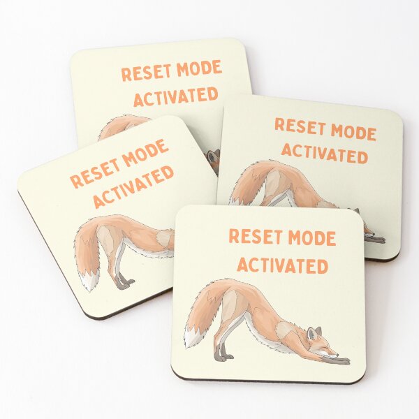 Item preview, Pastel Fox Reset Mode Activated Cute Meme Art designed and sold by Moon's Arts.