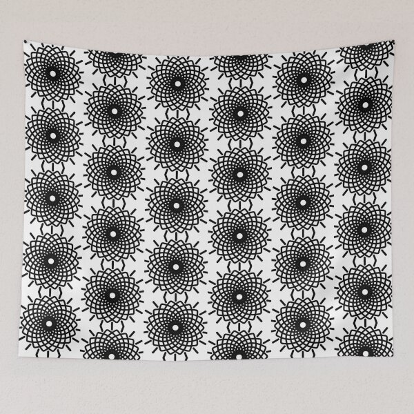 Item preview, Abstract black and white flower designed and sold by jc-handy46.