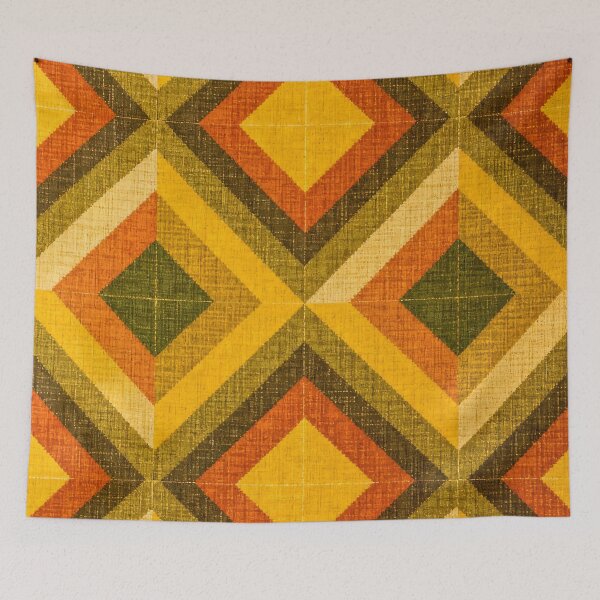 Item preview, A Retro Geometric Pattern Fabric Texture. designed and sold by Boundless PixelForge.