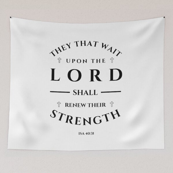Item preview, Isaiah 40:31 Bible Verse Typography (KJV) designed and sold by Clothed in Scripture.