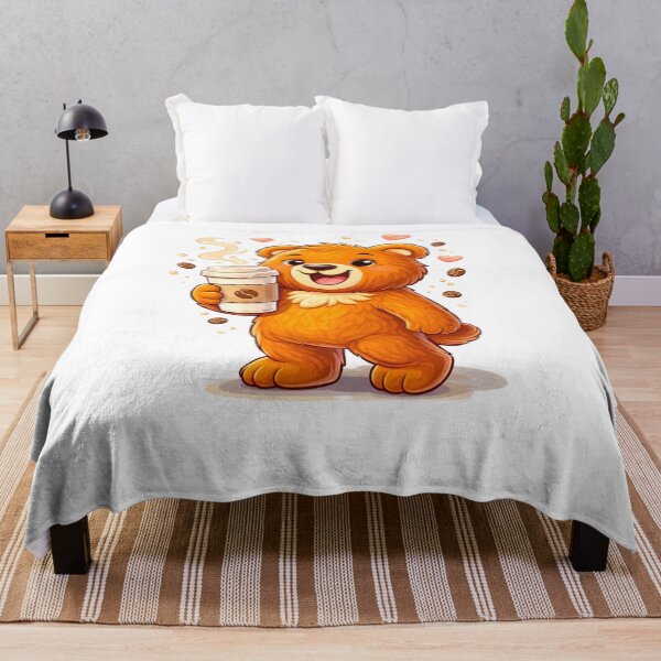 Item preview, Kawaii Teddy with Coffee Cup designed and sold by RelateAndTee.