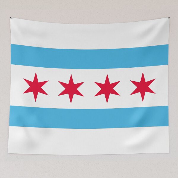Item preview, Chicago flag designed and sold by rheyes.