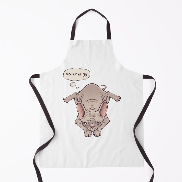 Item preview, No Energy Sphynx Cat Minimal Illustration designed and sold by Radya Geraldi.