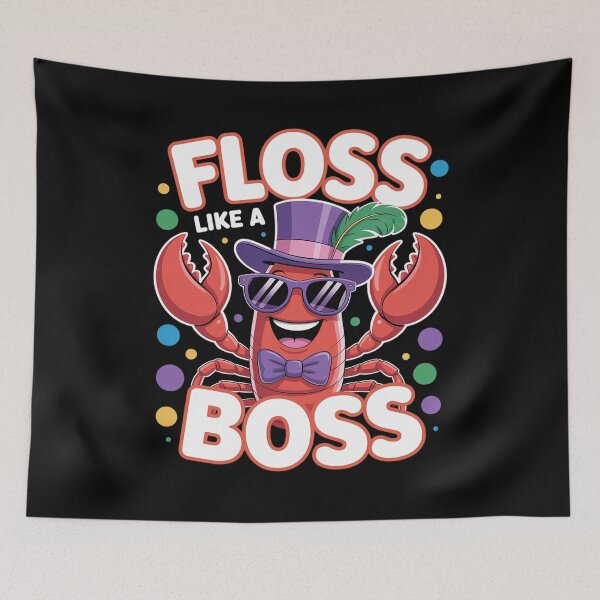 Item preview, Floss Like a Boss Flossing Crawfish Mardi Gras Costume Kids designed and sold by RonnasJackson.