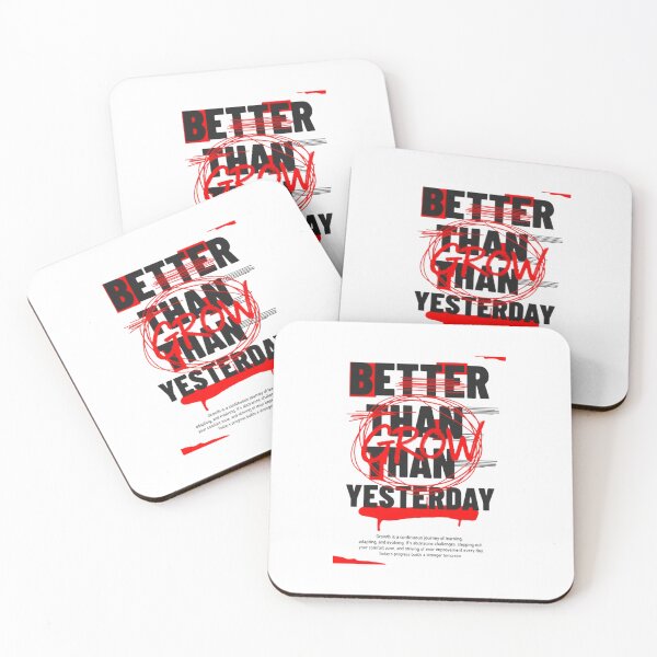 Item preview, Better Than Yesterday Grow Continuous Improvement Aesthetic designed and sold by HBDStudio.