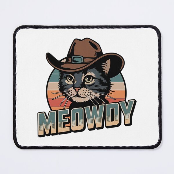 Item preview, Meowdy Partner – Cowboy Cat Retro Western Design designed and sold by Tomasz  Siennicki.