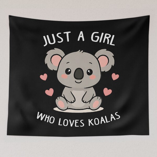Item preview, Just A Girl Who Loves Koalas Cute Funny Koala Women designed and sold by RylynKaub86.
