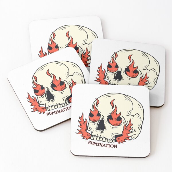 Item preview, Rumination – Flaming Skull Overthinking designed and sold by R-A Designs.