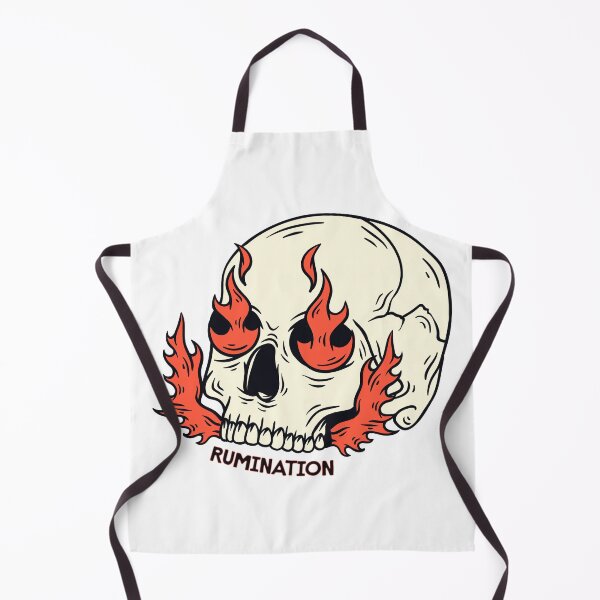 Item preview, Rumination – Flaming Skull Overthinking designed and sold by R-A Designs.