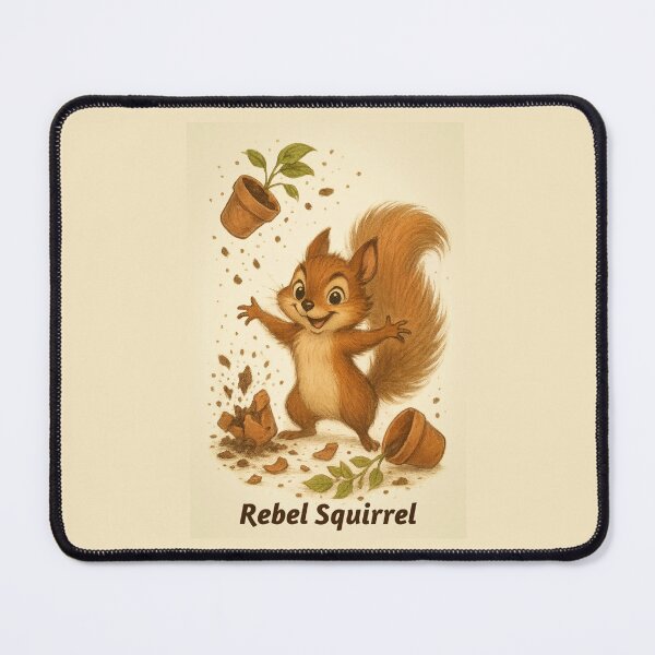 Item preview, Rebel Squirrel – Playful Mischief Character Art for Kids by FunscapeHQ designed and sold by FunscapeHQ.