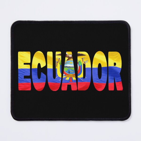 Item preview, ECUADOR - Flag Flying in Wind cut to Letters Souvenir Sticker Shirt designed and sold by Adam Gormley.