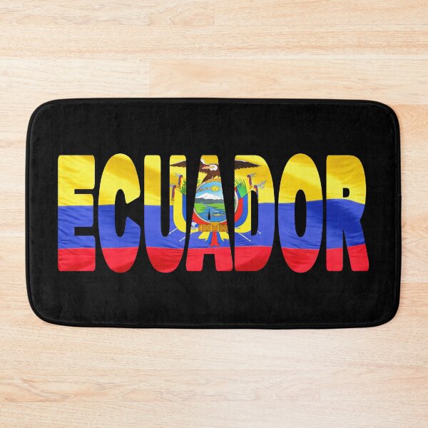 Item preview, ECUADOR - Flag Flying in Wind cut to Letters Souvenir Sticker Shirt designed and sold by Adam Gormley.