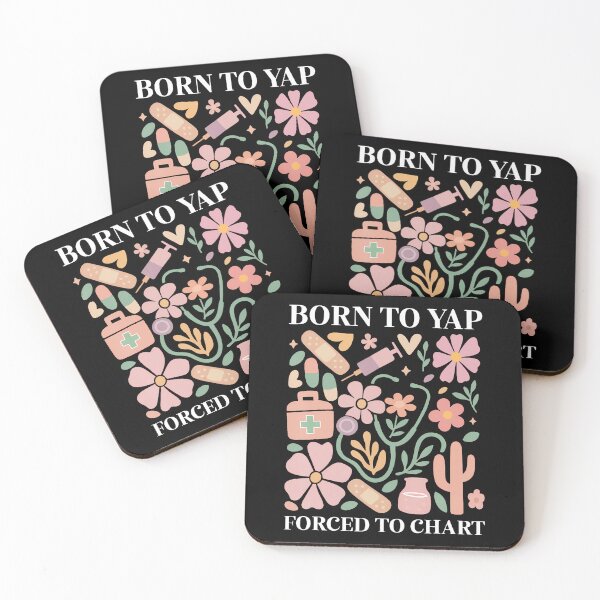 Item preview, Boho Floral Born To Yap Forced To Chart Registered Nurse designed and sold by RylynKaub86.