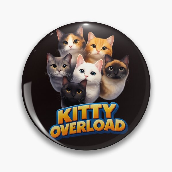 Item preview, Kitty Overload – 3D Cat Heads Illustration designed and sold by Tadeusz1.