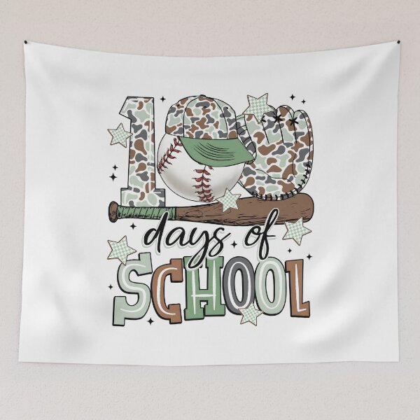 Item preview, 100 Days of School Baseball designed and sold by Kajetanduczynsk.
