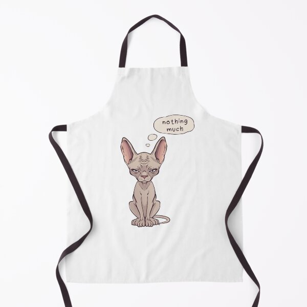 Item preview, Nothing Much Sphynx Cat Mood Illustration designed and sold by Radya Geraldi.