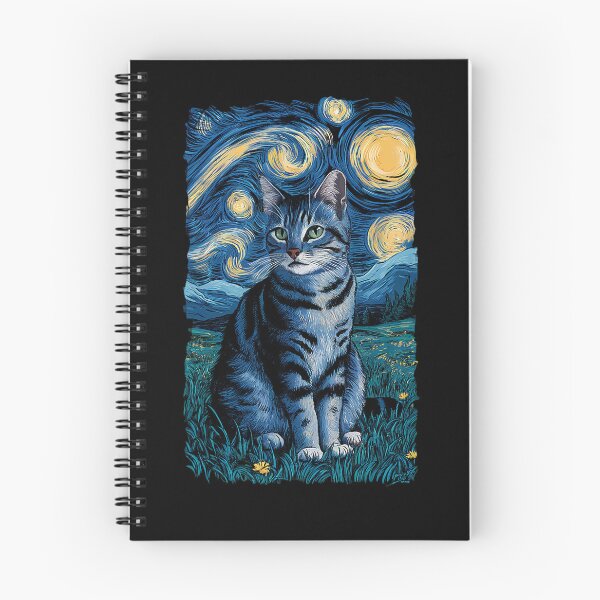Item preview, Van Gogh Cat Gifts Tabby Cat Owners Cat Lady Black Men Cat designed and sold by KevinorNorris.