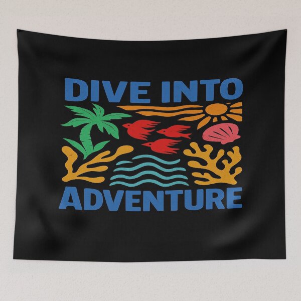 Item preview, Tropical Ocean Adventure Design – Dive Into Summer Vibes with Fish, Coral, Palm Trees & Waves designed and sold by Bright Nest Studio.
