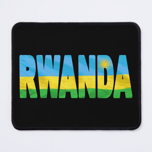 Item preview, RWANDA - Flag Flying in Wind cut to Letters Souvenir Sticker Shirt T-Shirt designed and sold by Adam Gormley.
