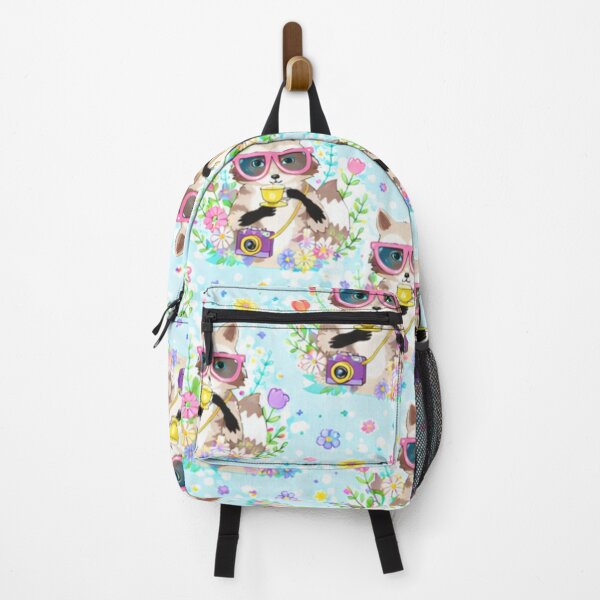Item preview, Cute Spring Raccoon Illustration – Hello Springtime Floral Aesthetic Pattern designed and sold by anandsiva2703.