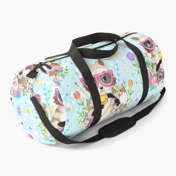 Item preview, Cute Spring Raccoon Illustration – Hello Springtime Floral Aesthetic Pattern designed and sold by anandsiva2703.
