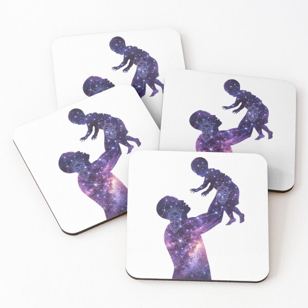 Item preview, Ancestral Stardust – Cosmic Father and Child  designed and sold by DigitalDropArts .
