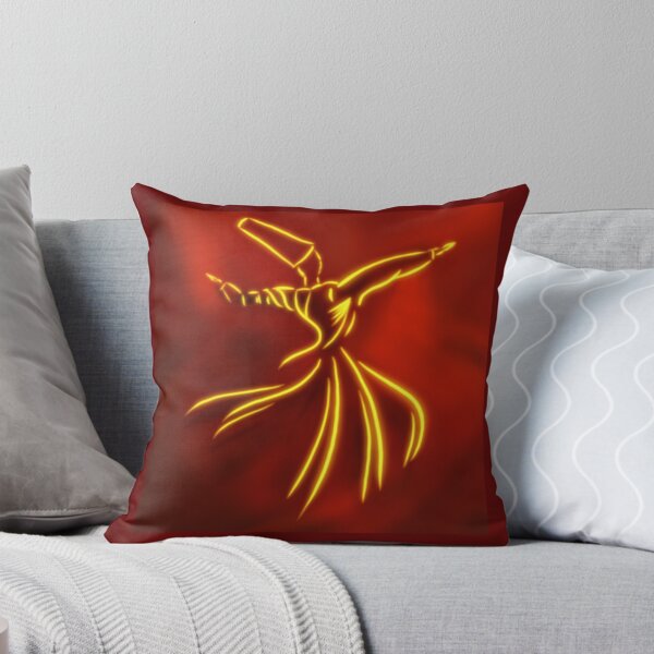 Item preview, Golden Whirl of Devotion – Sufi Dervish Silhouette on Crimson Light designed and sold by Fun In The Sun .