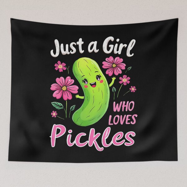 Item preview, Just A Girl Who Loves Pickles Funny Toddler Pickle designed and sold by RylynKaub86.