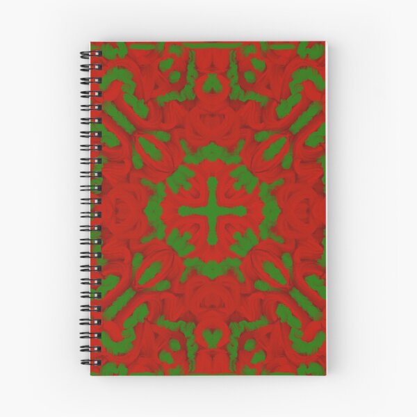Item preview, Verdant Ember Mandala – Red & Green Organic Abstract Symmetry designed and sold by Fun In The Sun .