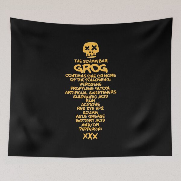 Item preview, Grog - Scumm Bar - Monkey island designed and sold by Gautamaa.