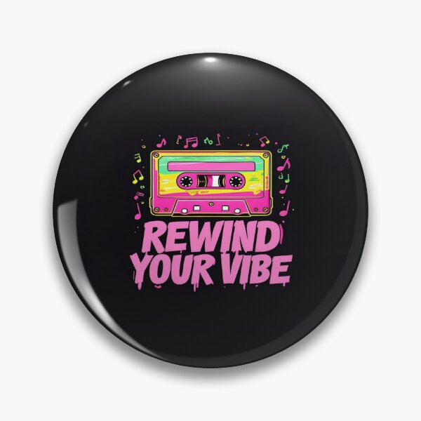 Item preview, Retro Cassette Tape Design – Rewind Your Vibe Neon Music Art for Posters, Tees & Digital Decor designed and sold by Bright Nest Studio.