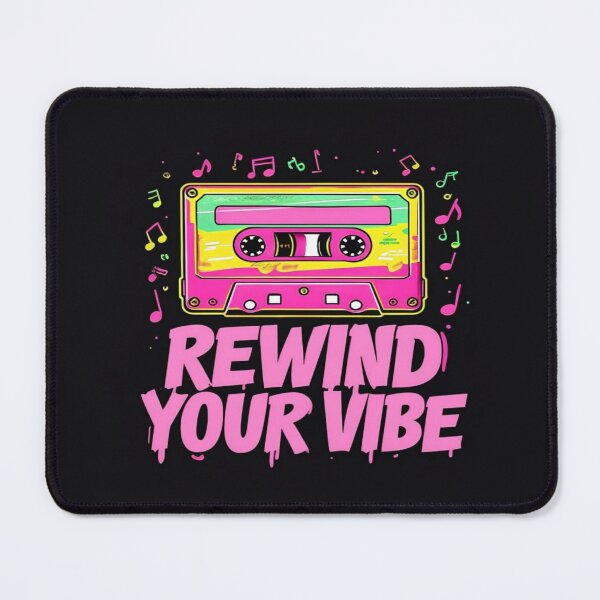 Item preview, Retro Cassette Tape Design – Rewind Your Vibe Neon Music Art for Posters, Tees & Digital Decor designed and sold by Bright Nest Studio.