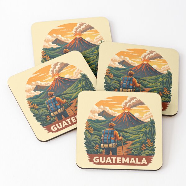 Item preview, Guatemala Volcano Hiking Trekking Art | Acatenango Adventure Travel Design designed and sold by Globalcitytees.