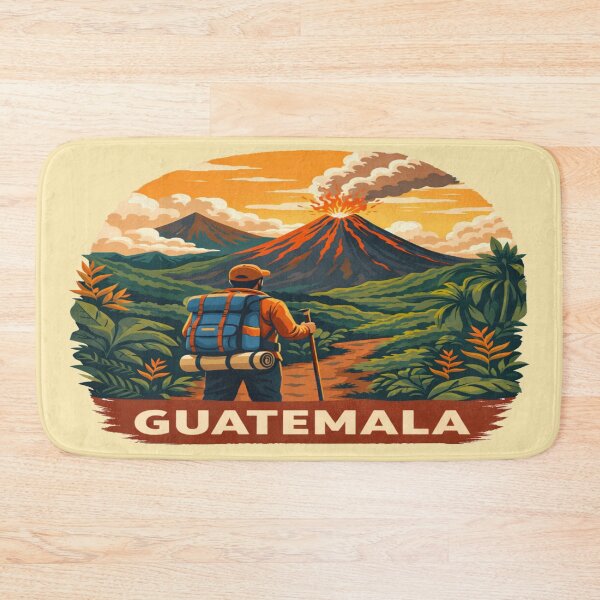 Item preview, Guatemala Volcano Hiking Trekking Art | Acatenango Adventure Travel Design designed and sold by Globalcitytees.