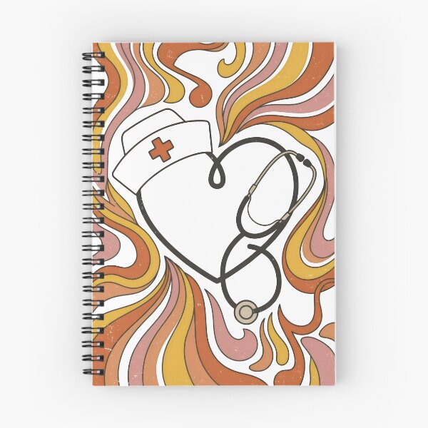 Item preview, Retro Nurse Heart Stethoscope – Vintage 70s Healthcare Worker Valentine's Day Gift Design designed and sold by Luminari Creations.