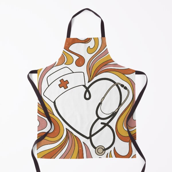 Item preview, Retro Nurse Heart Stethoscope – Vintage 70s Healthcare Worker Valentine's Day Gift Design designed and sold by Luminari Creations.