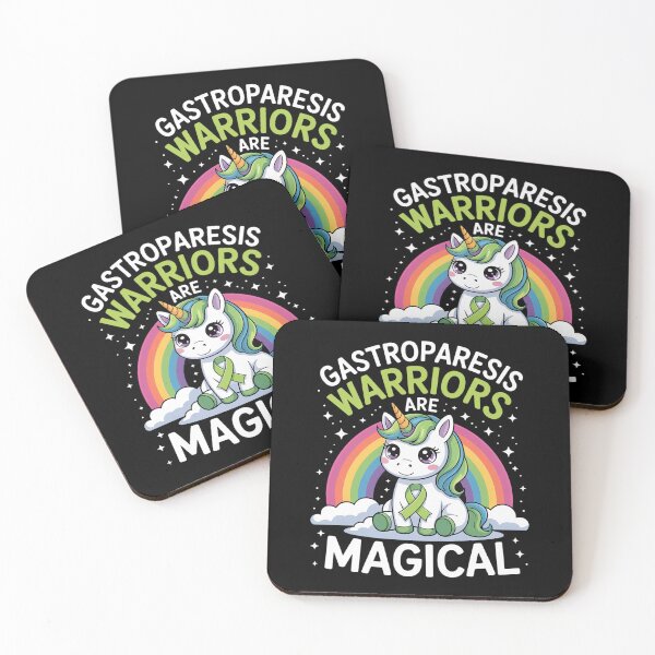 Item preview, Gastroparesis Awareness Cute Magical Unicorn Green Ribbon designed and sold by KonopikaaArt.
