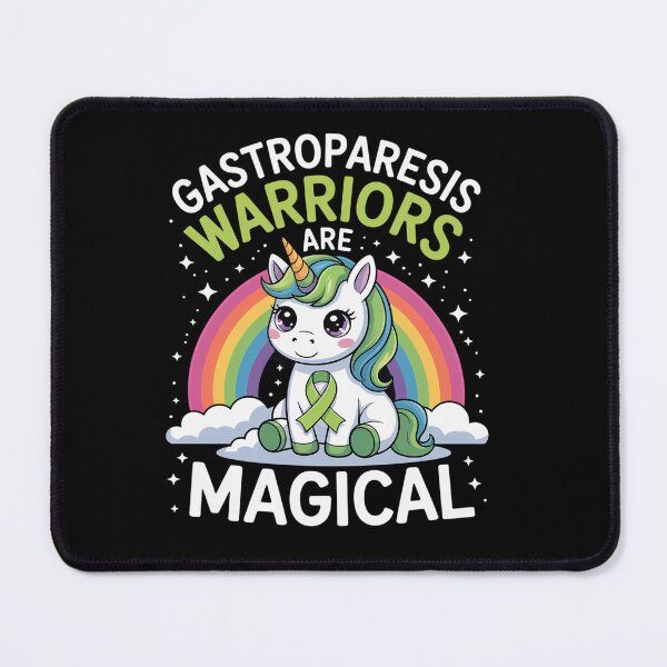 Item preview, Gastroparesis Awareness Cute Magical Unicorn Green Ribbon designed and sold by KonopikaaArt.