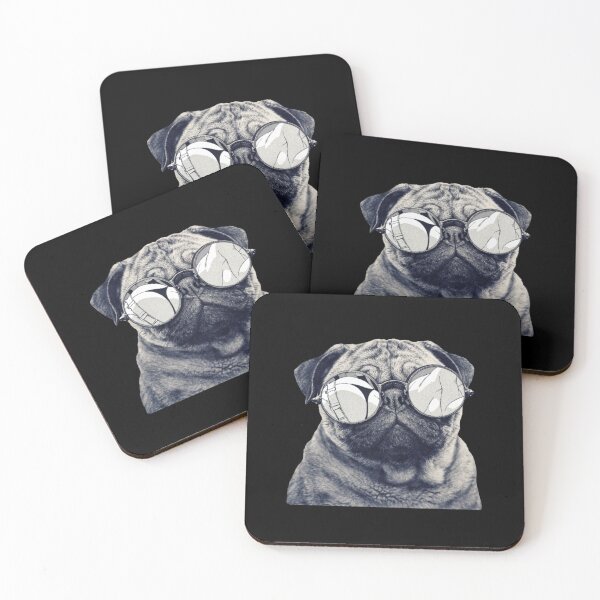 Item preview, Vintage Pug in Steampunk Goggles designed and sold by IN Tales.