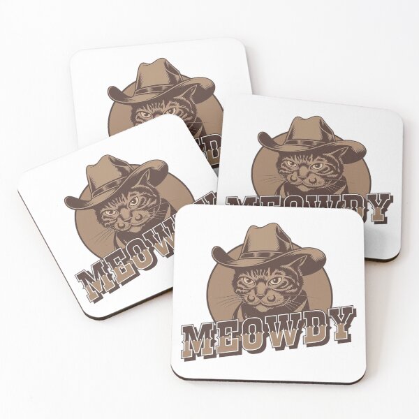 Item preview, Meowdy - Cowboy Cat Retro Western Design designed and sold by Tomasz  Siennicki.